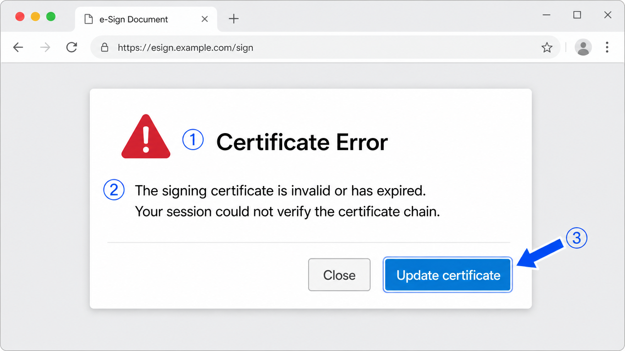 Featured image for DocuSign Certificate Error — Complete Fix Guide (India)